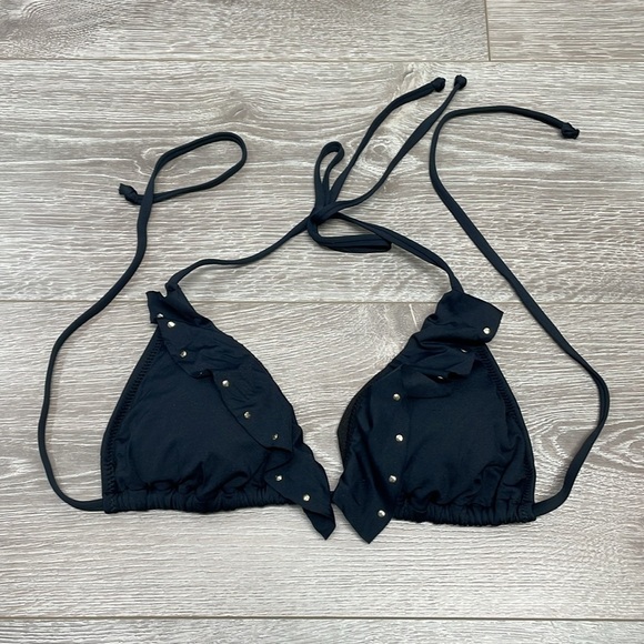 Rampage Swim Black Ruffle Studded Bikini M - Picture 8 of 13